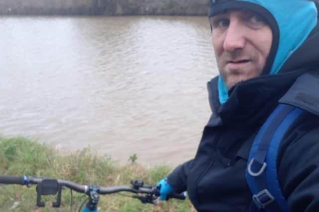Jonny Worrall is cycling from Rotherham to Skegness for Andys Man Club.