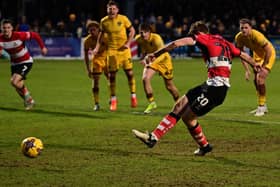 Joe Ironside dispatched Doncaster's late penalty las weekend at Sutton.