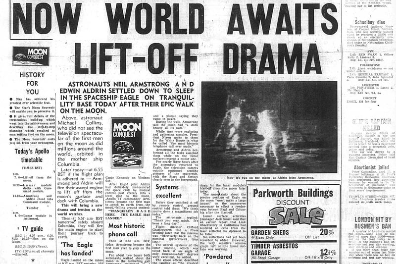 How The Star reported the first-ever Moon walk in July 1969