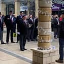 Veterans in silence at Lakeside