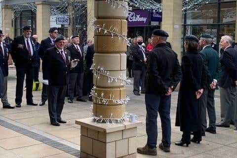 Veterans in silence at Lakeside