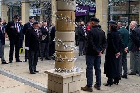 Veterans in silence at Lakeside