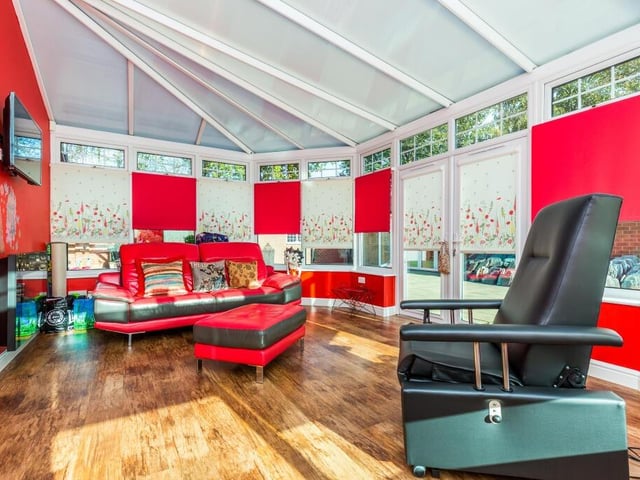 One of two conservatories within the house.