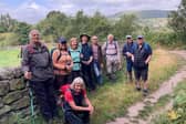 Ramblers get ready for their 11.5 mile strenuous hike