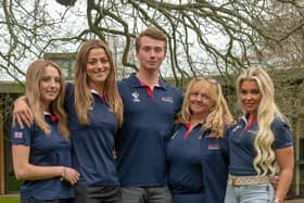 Alena Hughes (pictured far right) from Fishlake has been included on British Equestrian's Podium Potential Pathway programme. Photo: British Equestrian