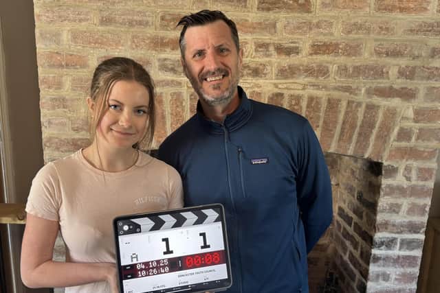 Sofia Sables and her dad Wayne.