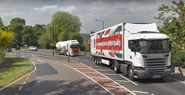 Lorries travelling through Hickleton