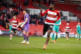 Hakeeb Adelakun notched his first goal for Doncaster Rovers last weekend. (Pic: John Hobson/AHPIX LTD).