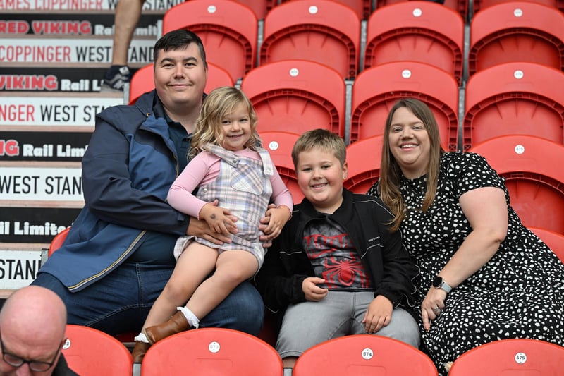 Doncaster Rovers fans watch the win over Gillingham.