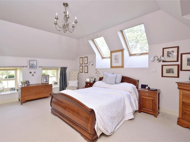 One of four bedrooms in the steading