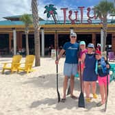 We enjoyed paddle boarding on Choctawhatchee Bay