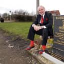 Stainforth Deputy Mayor Keith Allsopp, Chairman of Hatfield Main Heritage Trust, pictured at the site along East Lane, which will become a Memorial Garden. Picture: NDFP-16-02-21-Memorial Garden 2-NMSY