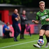 Ollie Younger in Doncaster Rovers' final pre-season friendly against FC United of Manchester.