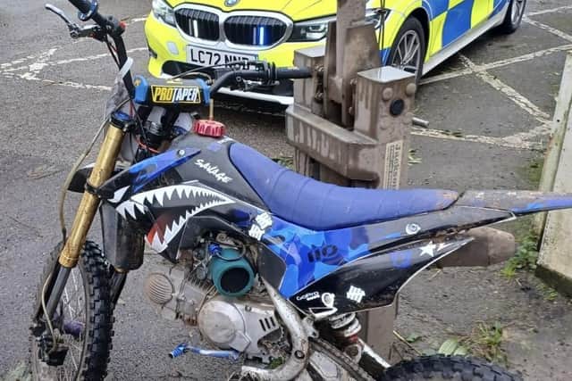 Police cornered the biker after a lengthy pursuit across Doncaster.