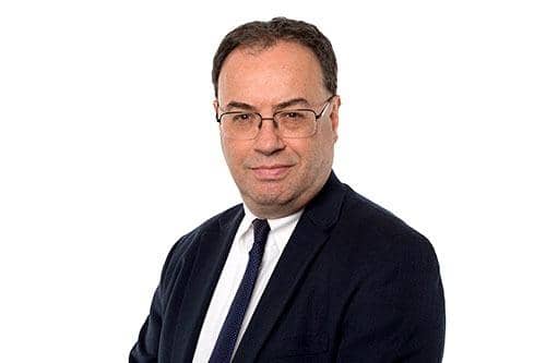 Andrew Bailey, Governor for the Bank of England.