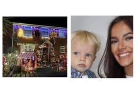 The beautifully decorated house is raising funds for a domestic violence charity that helped Rachel's daughter India.