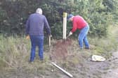 These waymarker posts help keep walkers on the right track
