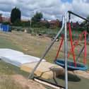 Old mattresses and sofas were dumped in the popular play park. (Photo: Mexborough First).