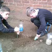 Doncaster School for the Deaf Y8 pupils, Oliver Hansford and Finley Olson, with their exciting science project which they will showcase in a special online event to explore the wonders of science in British Sign Language as part of British Science Week.