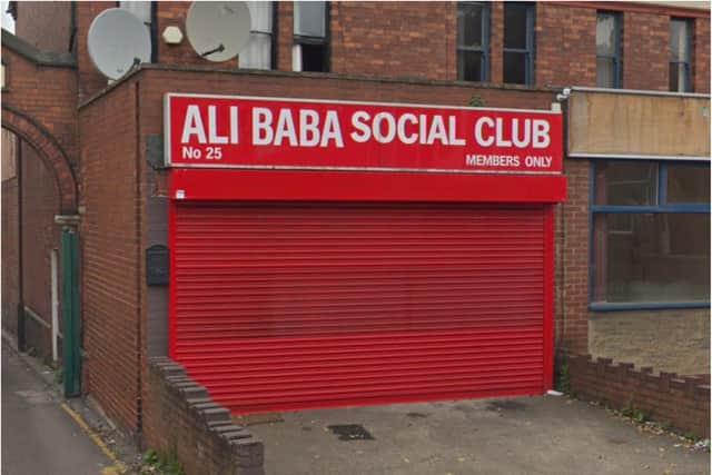 The Ali Baba club has been hit by fire.