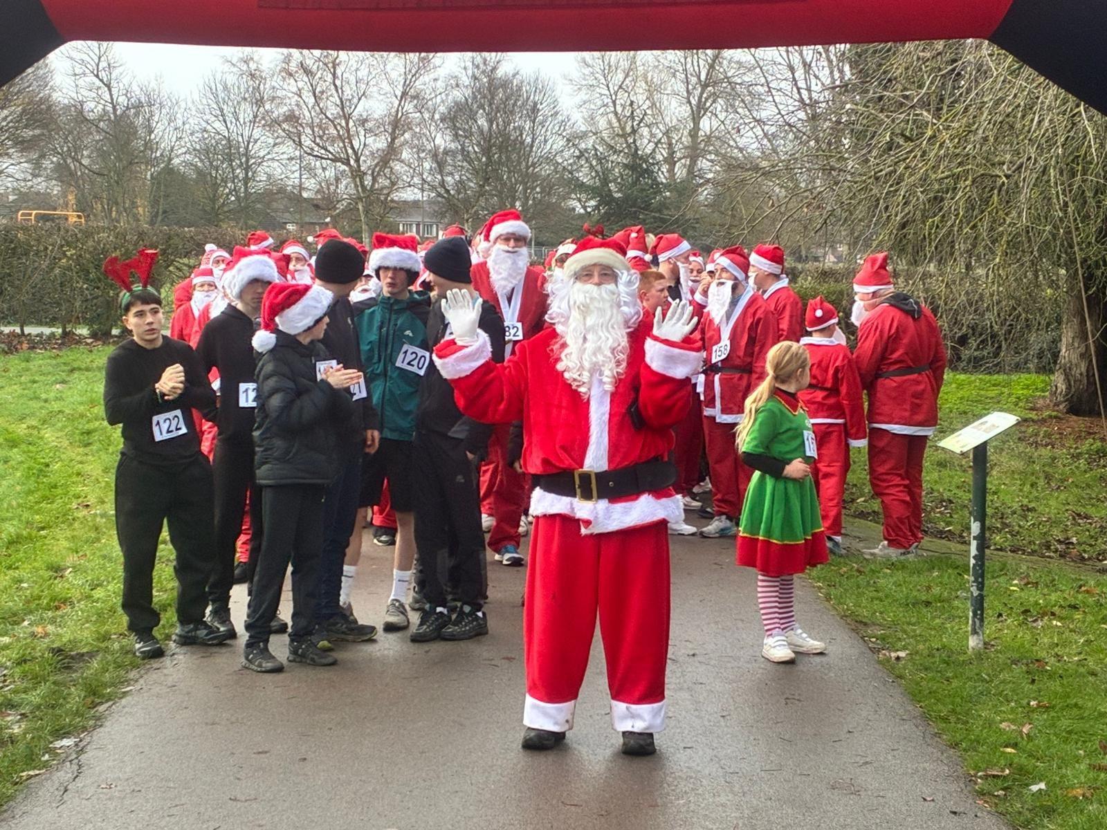 Video: Feast of festive fun as Santa Dash returns to Doncaster park
