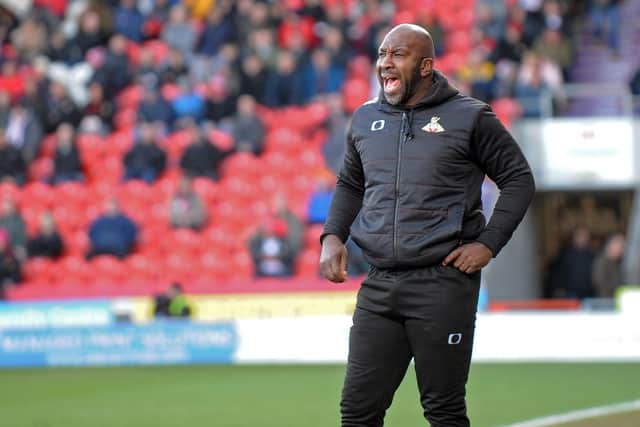 Doncaster Rovers manager Darren Moore. Photo: Marie Caley.
