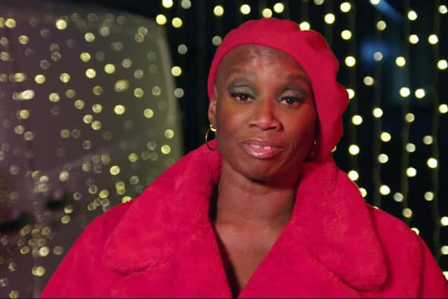Andi Oliver host of BBC2's Great British Christmas Menu. Picture copyright BBC