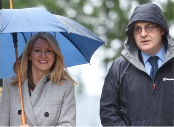Married Tory MPs Phillip Davies and Esther McVey claimed £18,000 in free tickets. (Photo: Getty).