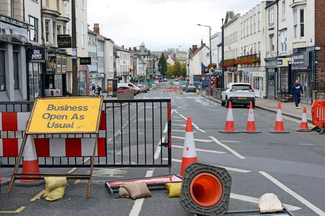 The redevelopment of Hall Gate in the Town Centre, gets underway. Picture: Marie Caley NDFP-13-10-18-HallGate-1