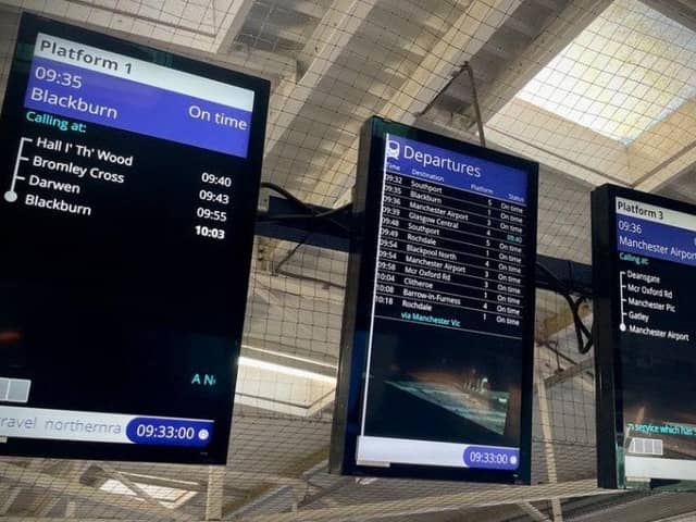 186 new customer information screens to be installed at stations across the Northern network as part of £13.3 million upgrade.