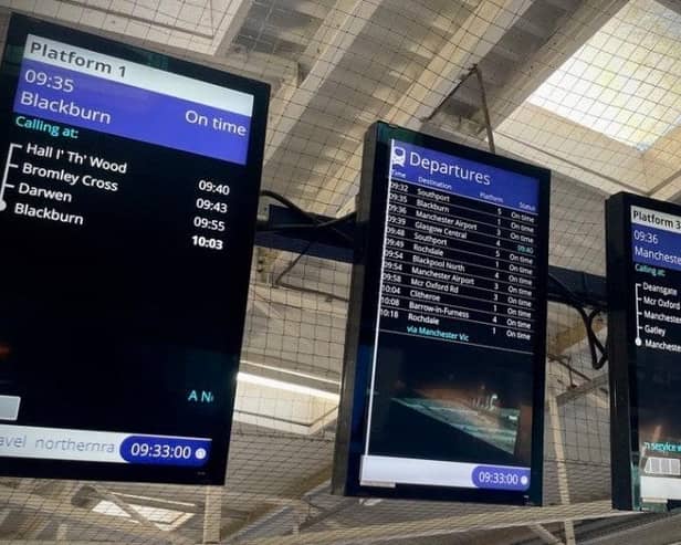 186 new customer information screens to be installed at stations across the Northern network as part of £13.3 million upgrade.