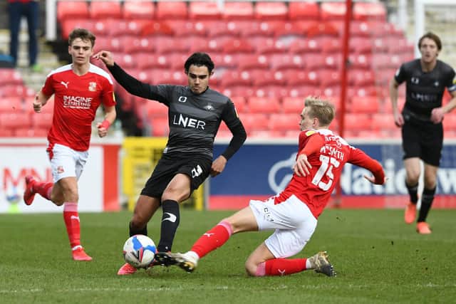 Reece James in action against Swindon. Picture: Howard Roe/AHPIX