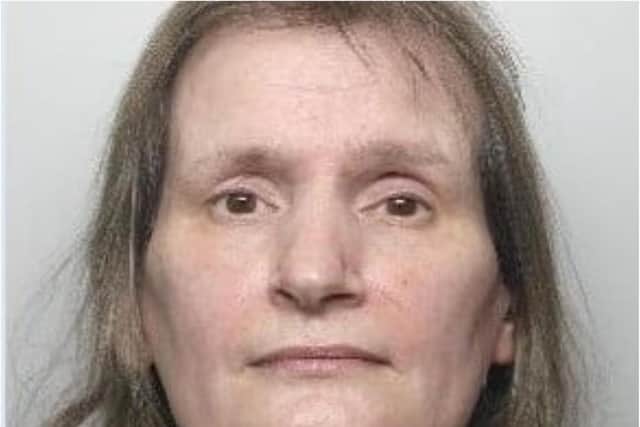 Claire Bason has been jailed for ten months after police found her carrying large knives in the Frenchgate Centre.