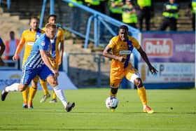 Mitchell Rose in action for Mansfield Town. Photo: Chris Holloway