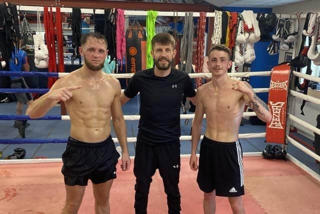 James Flint Jason Cunningham and Conner Kelsall, right
