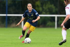 Lindsey Tugby-Andrew was on the scoresheet for Belles on a day when they suffered a painful late defeat