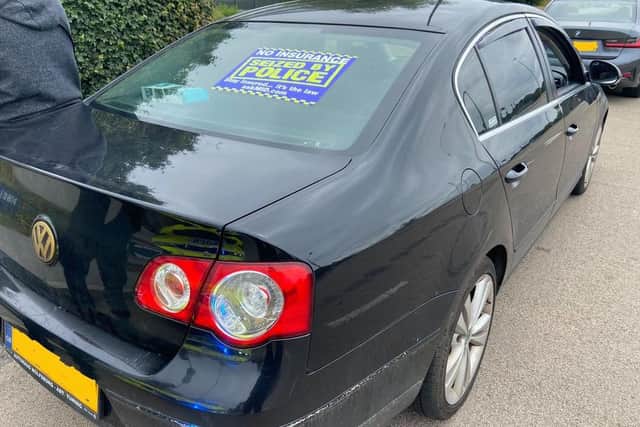 There was no family outing for this uninsured vehicle