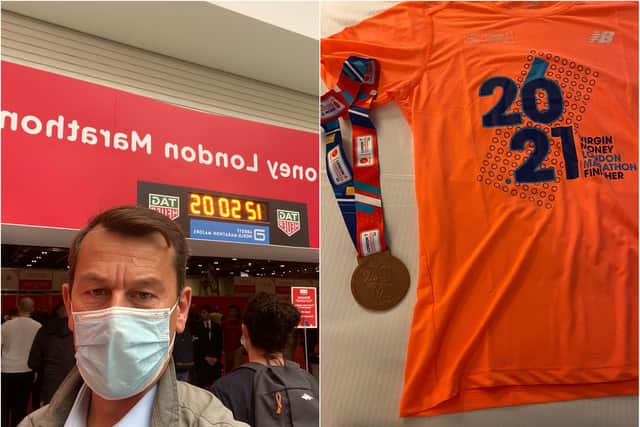 Nick Fletcher has completed the London Marathon.