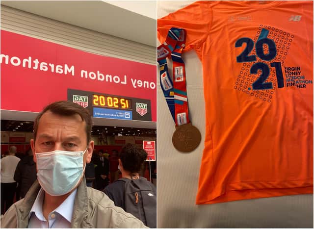 Nick Fletcher has completed the London Marathon.