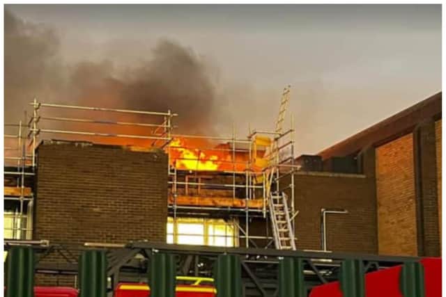 Fire ripped through Thorne Leisure Centre in February.