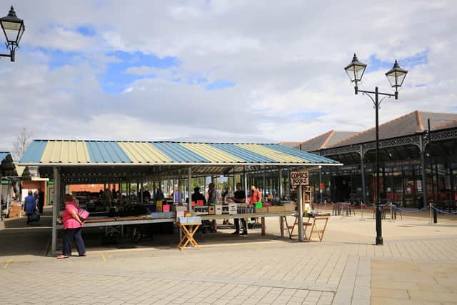 Doncaster outdoor market. 