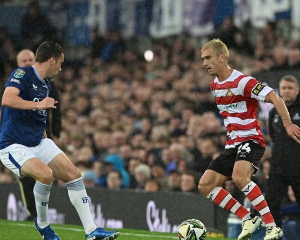 Zain Westbrooke in action against Everton - one of only five outings this term.
