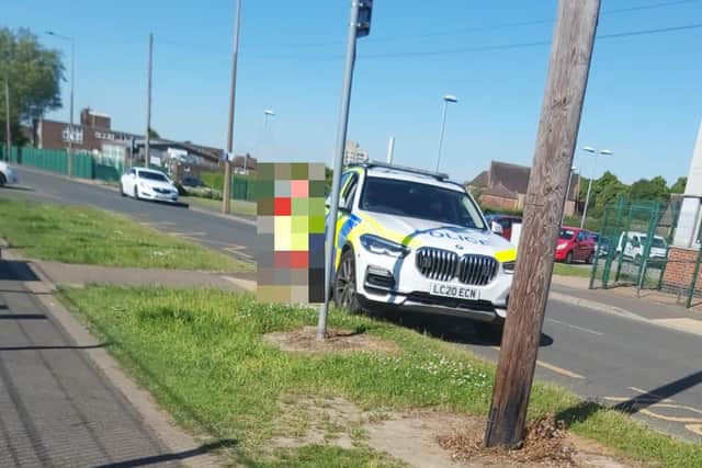 Police outside Sandringham Road Primary School this morning