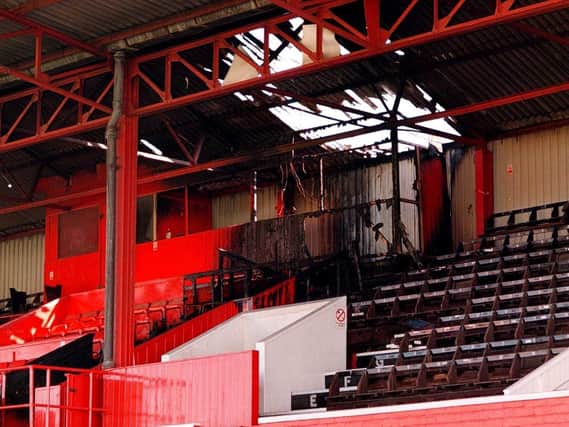 The aftermath of the Main Stand fire at Belle Vue 