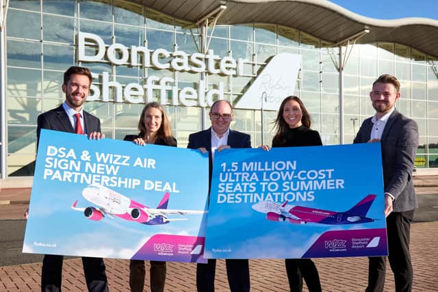 Wizz Air are celebrating a new deal which will bring more jobs to Doncaster.