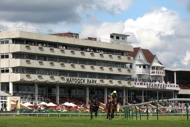 Action from Haydock Park. Photo by Simon Marper - Pool/Getty Images