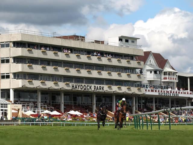 Action from Haydock Park. Photo by Simon Marper - Pool/Getty Images