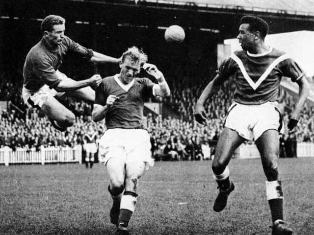 Munich air disaster hero Harry Gregg, left, made 99 appearances for Doncaster Rovers before joining Manchester United.
