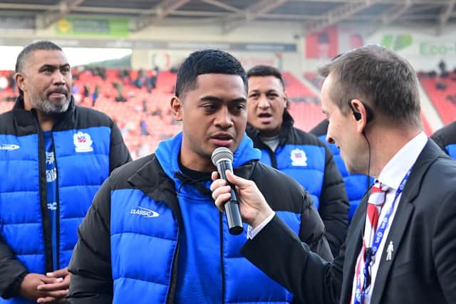 The Samoa squad were guests at Doncaster Rovers at the weekend. Picture: Howard Roe/AHPIX LTD