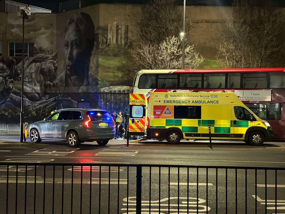 Bus driver in life-threatening condition in hospital after Doncaster crash